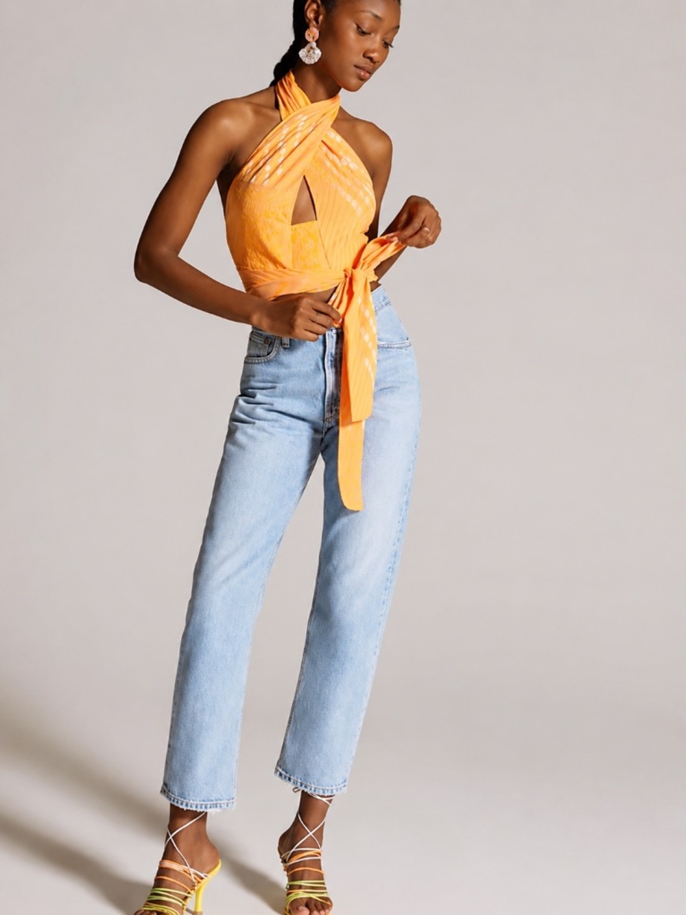 Anthropologie | XS (Fits like a small) | Eva Franco | Twist Halter Top
